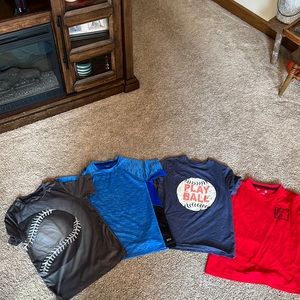 4 youth medium 8/10 short sleeved shirts